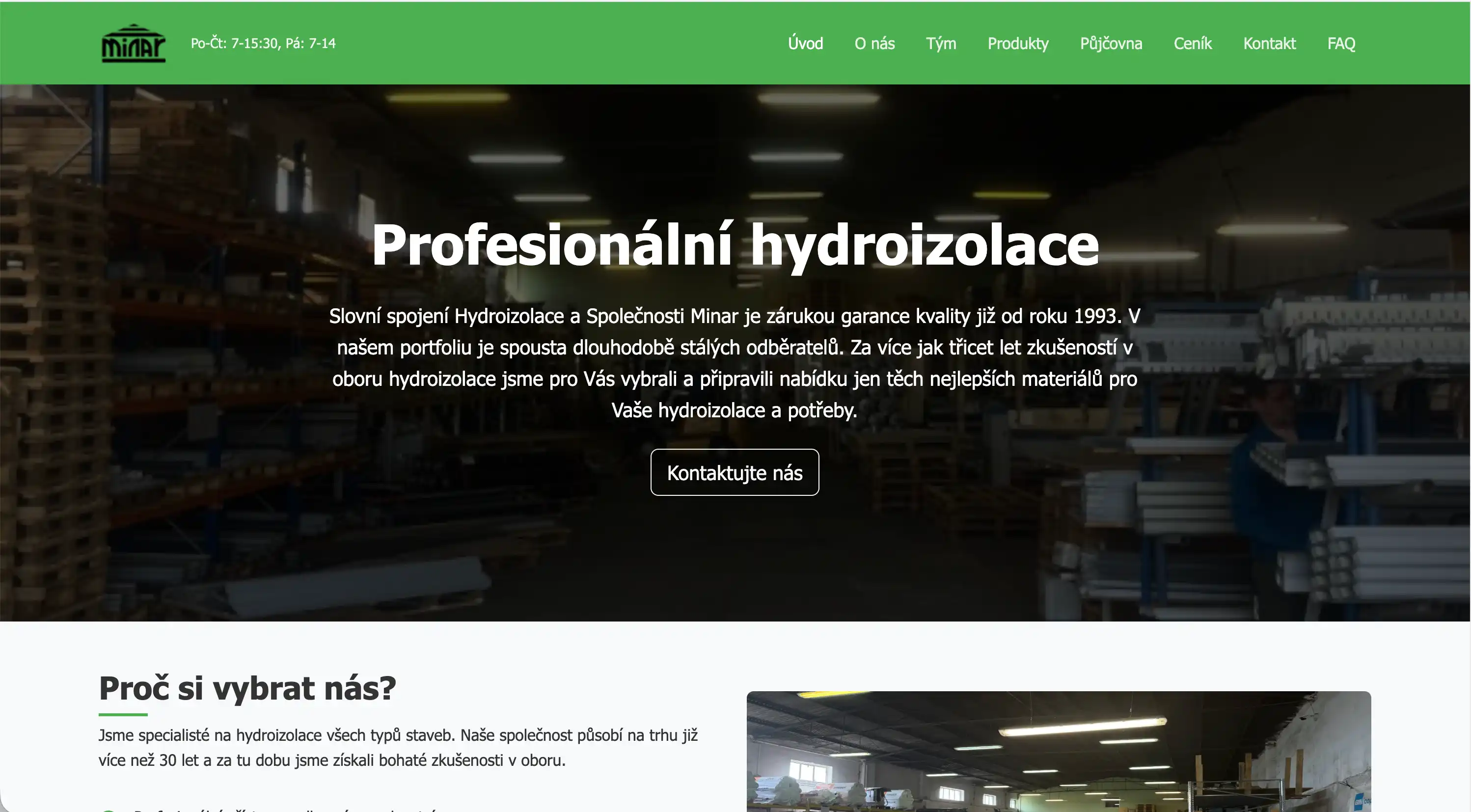 Hydroizolace Minar